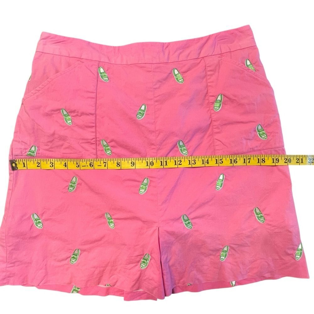 Vtg Lilly Pulitzer Womens Golf Skort Sz 8 Embroidered Golf Shoe Preppy Resort - Picture 5 of 8